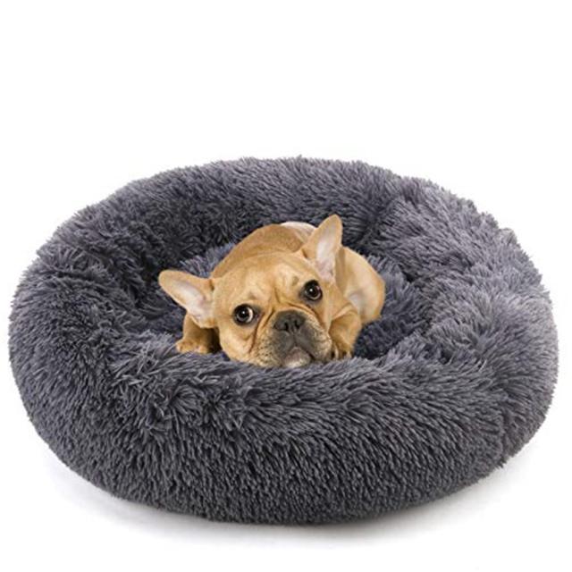 Calming Dog Bed - Snoozy-Anthracite-S (Ø 50 cm)-The Livary