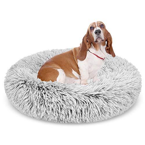 Calming Dog Bed - Snoozy-Light grey-S (Ø 50 cm)-The Livary
