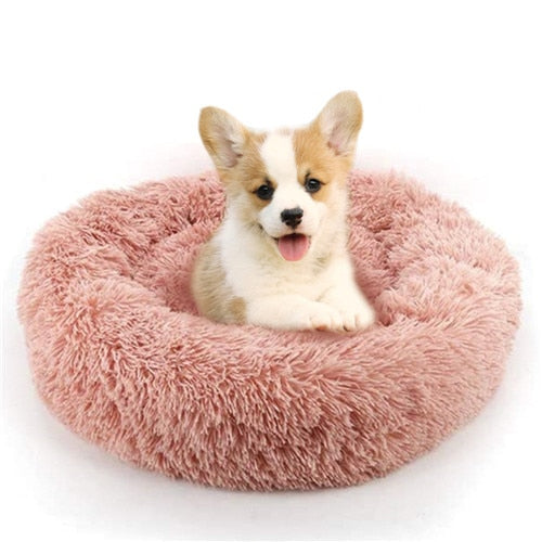 Calming Dog Bed - Snoozy-Pink-S (Ø 50 cm)-The Livary