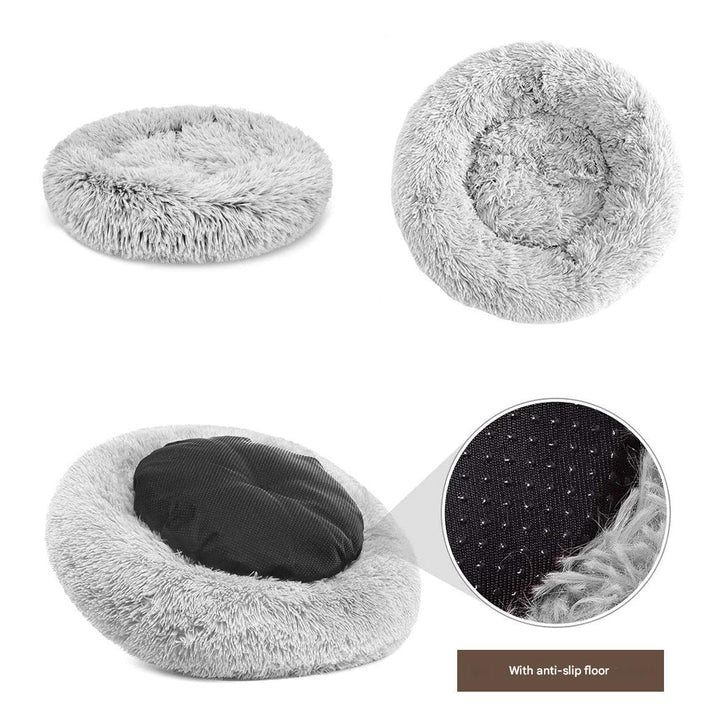 Calming Dog Bed - Snoozy-Anthracite-S (Ø 50 cm)-The Livary