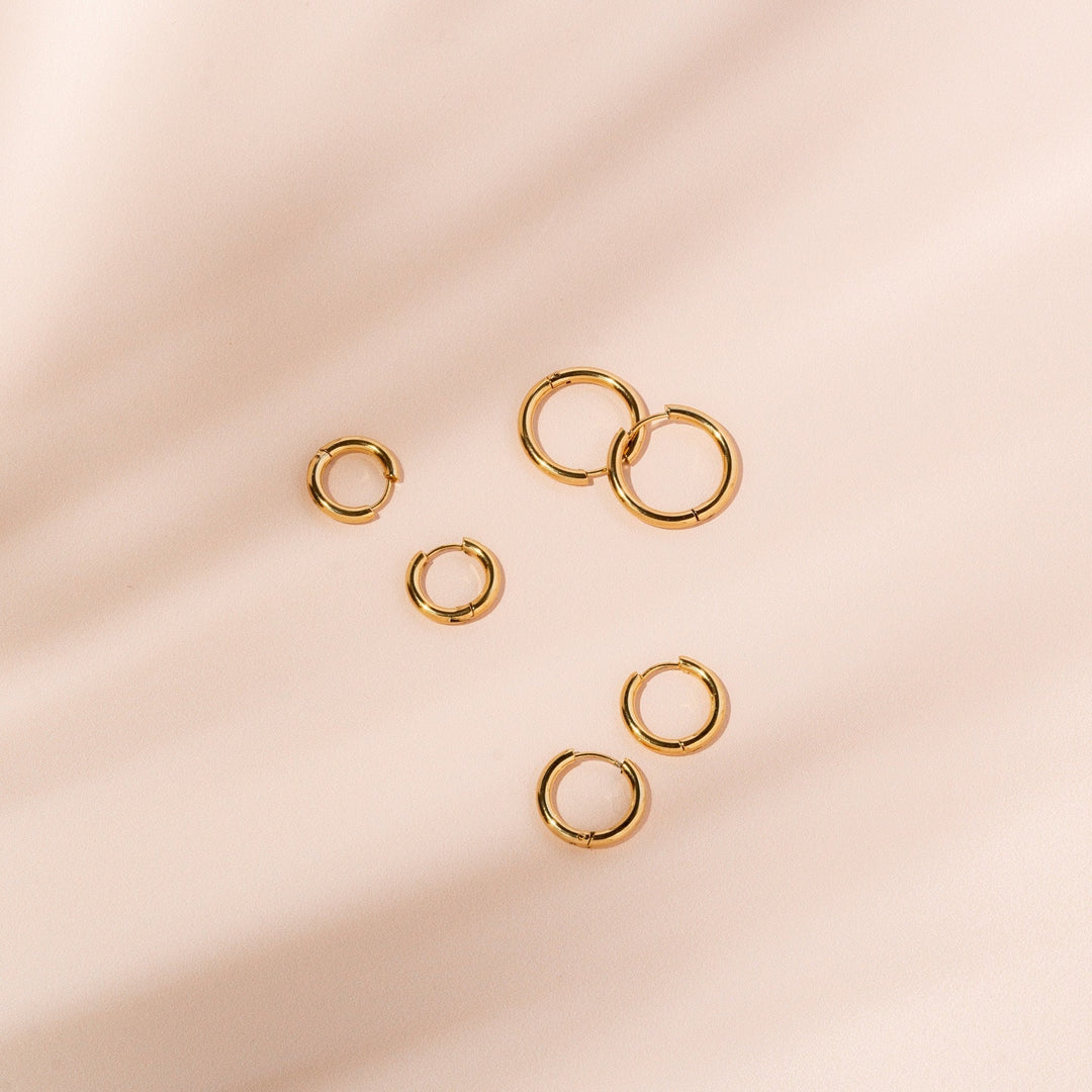 Timeless Hoop Earrings - Celeste-Gold-Small-The Livary