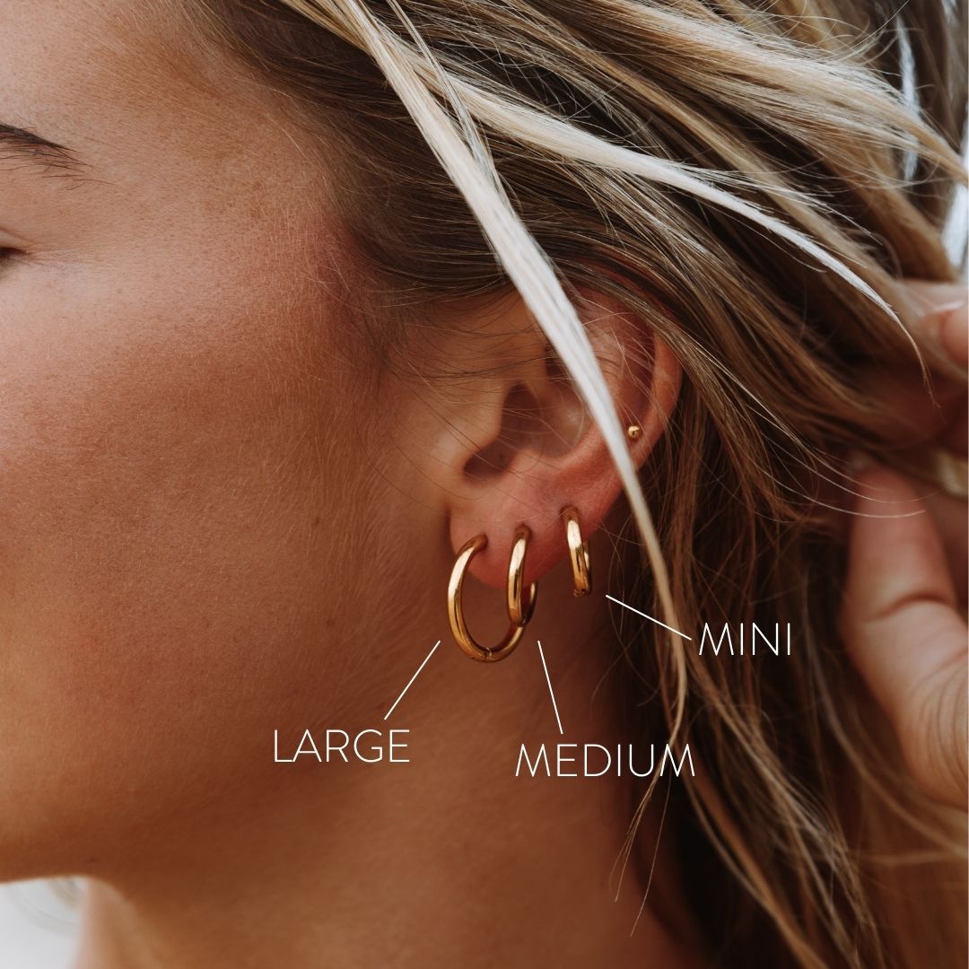 Timeless Hoop Earrings - Celeste-Gold-Small-The Livary