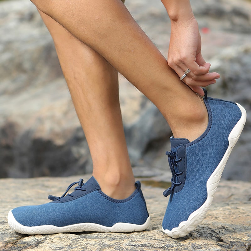 Barefoot sports shoes with non-slip sole – Leonis-Blue-5-The Livary