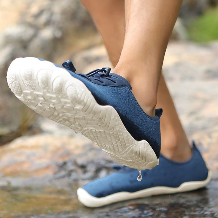 Barefoot sports shoes with non-slip sole – Leonis-Blue-4-The Livary