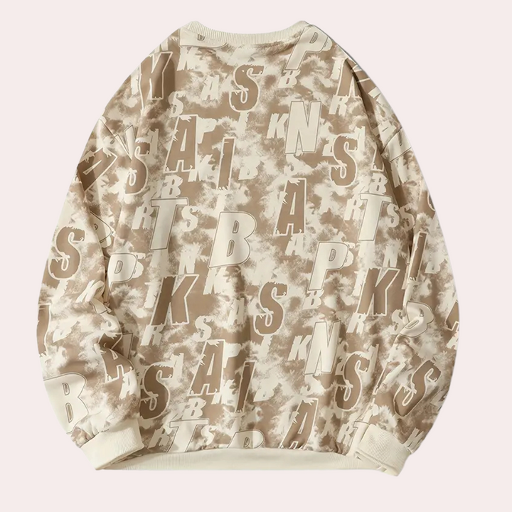 Luxury Sweatshirt for Men - Miles-Khaki-S-The Livary