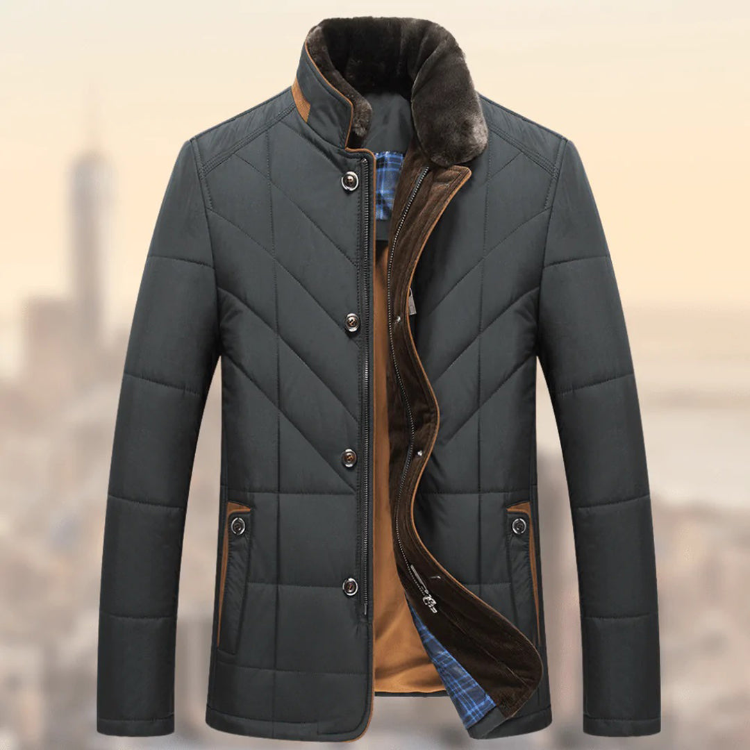 Flits - Warm Winter Jacket for Men-Grey-S-The Livary