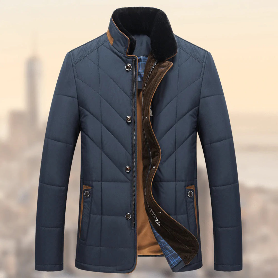 Flits - Warm Winter Jacket for Men-Blue-S-The Livary
