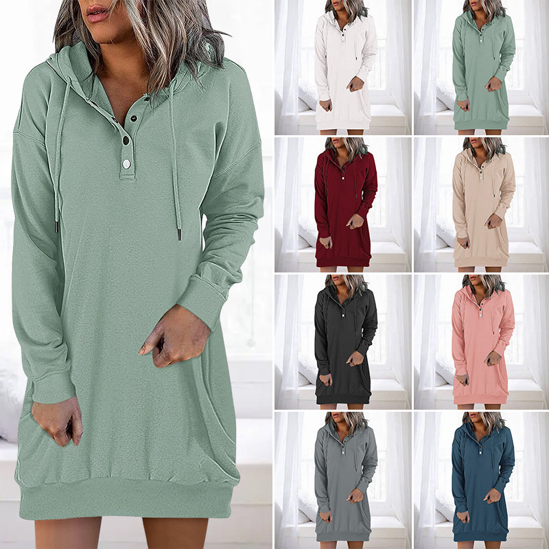 Minimalistic Long Women's Hoodie – Valeria-Pink-S-The Livary