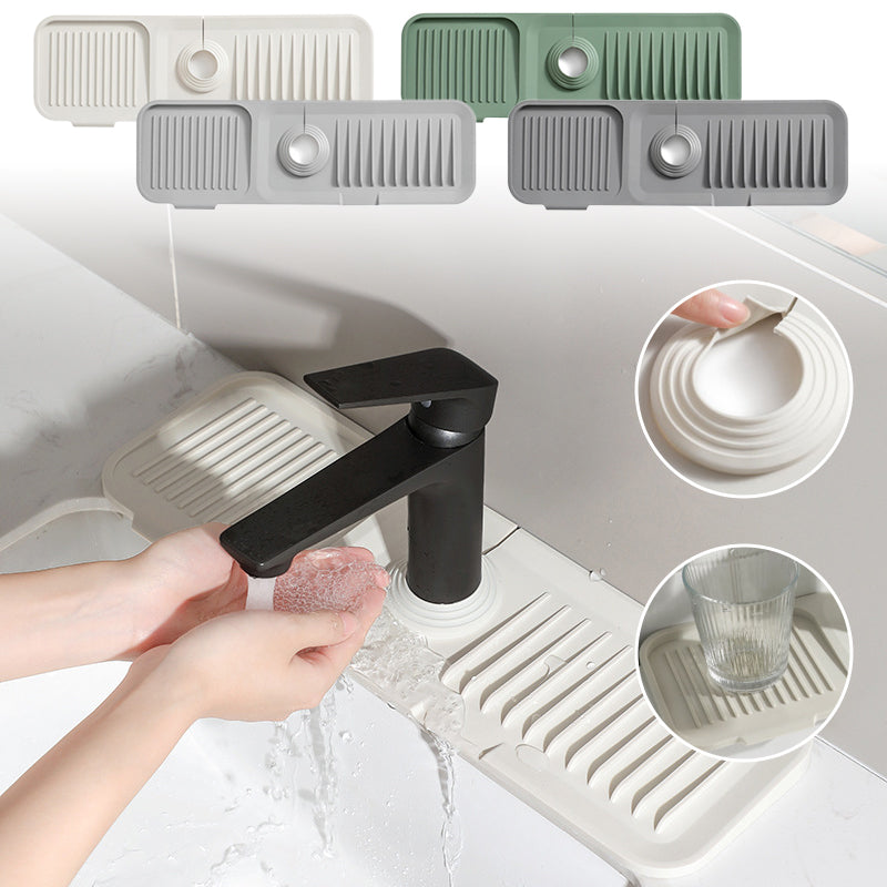 Silicone Draining Mat with Self-Drainage – DripGuard-White-Small-The Livary