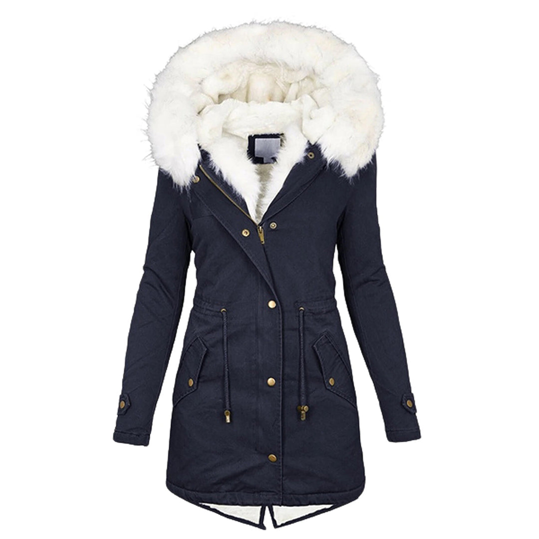 Warm and Stylish Winter Coat - Elin-Navy blue-S-The Livary