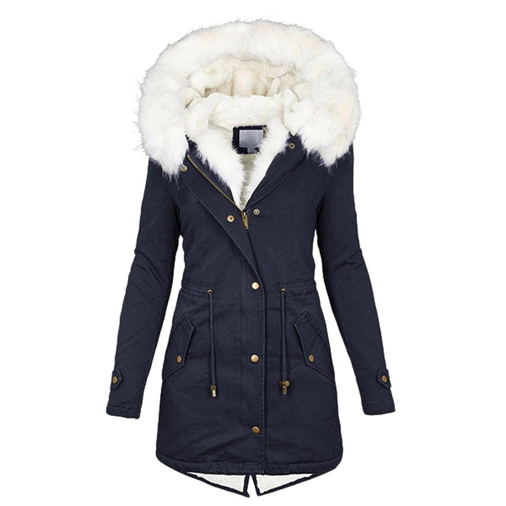 Warm and Stylish Winter Coat - Elin-Navy blue-S-The Livary