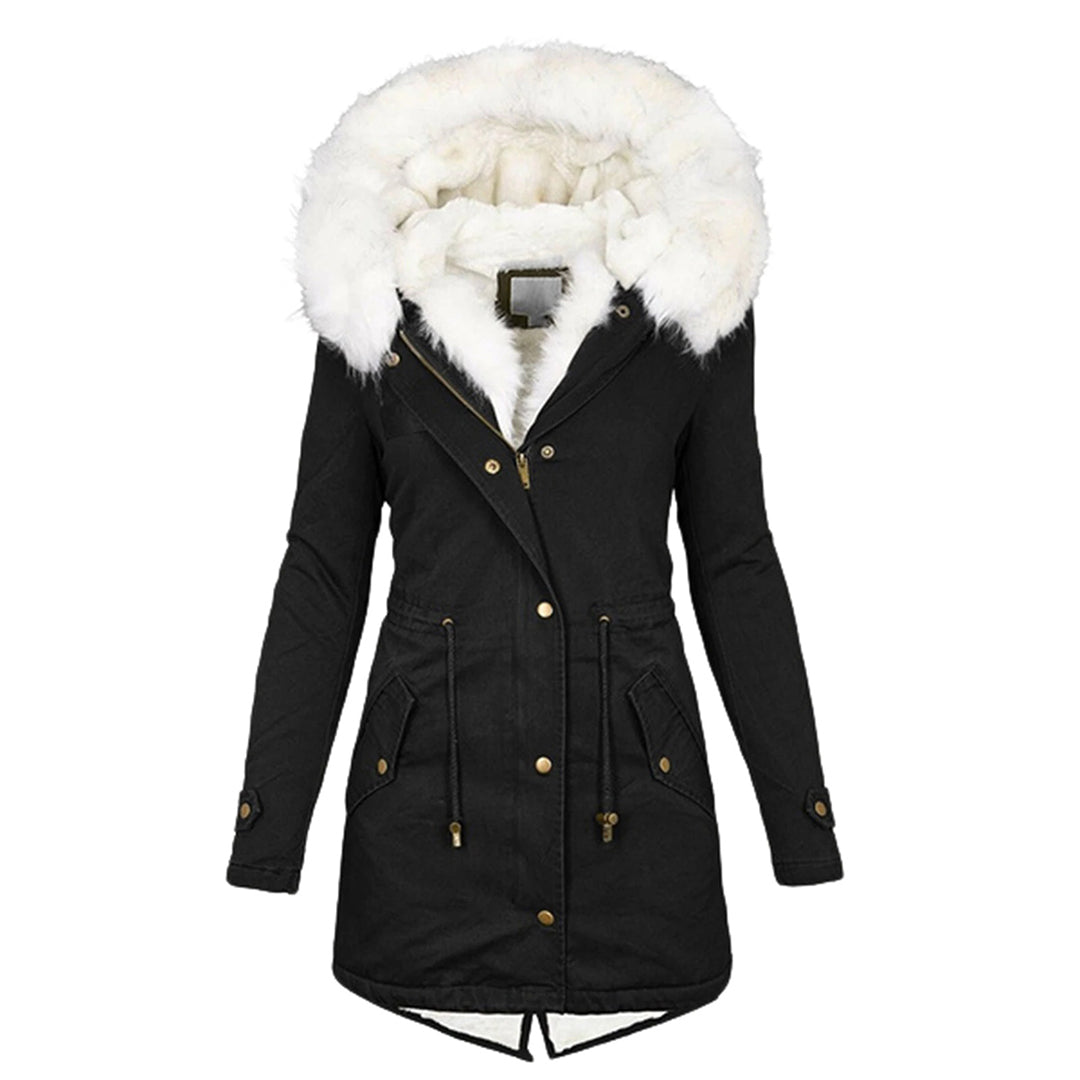 Warm and Stylish Winter Coat - Elin-Black-S-The Livary