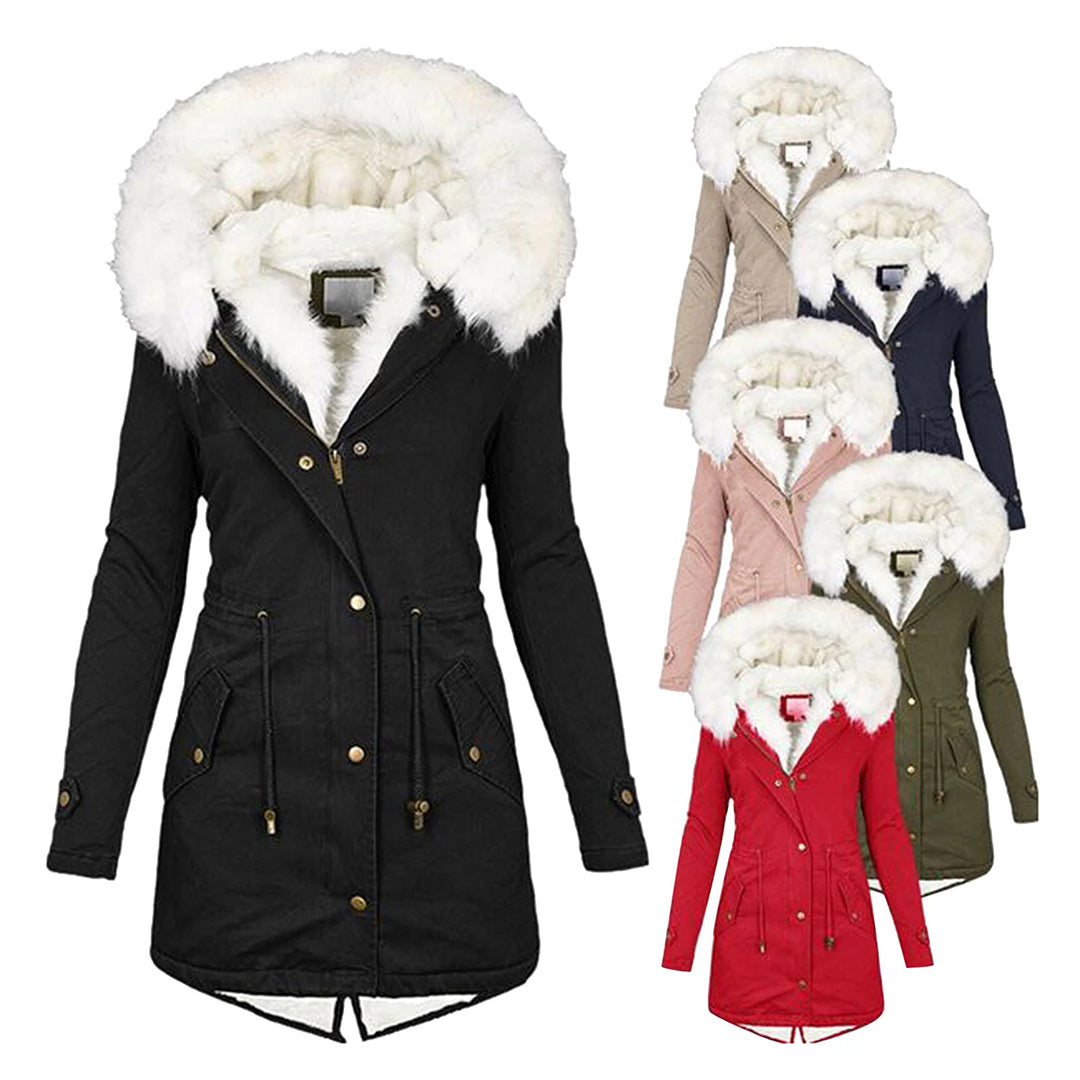 Warm and Stylish Winter Coat - Elin-Black-S-The Livary