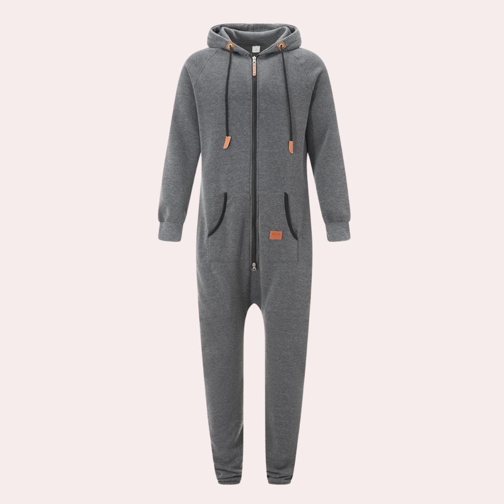 Warm Winter Jumpsuit for Men - Axel-Green-S-The Livary