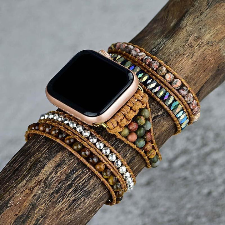 Tiger Eye Strengthening Apple Watch Strap - Orion-S (5.51-6.30 inches)-The Livary