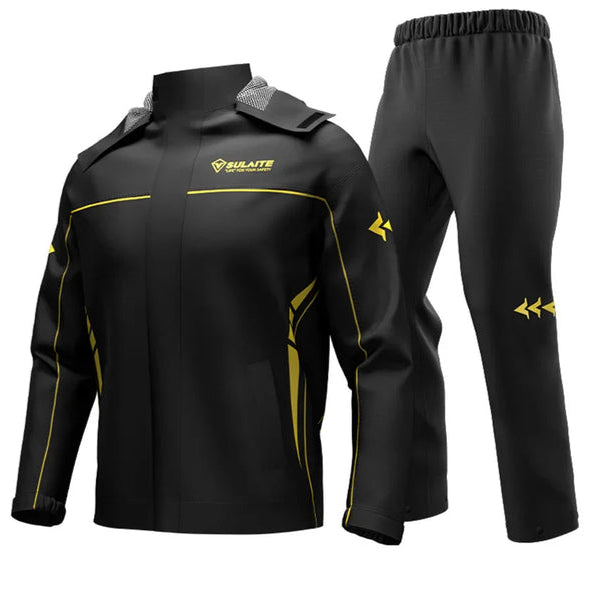 Waterproof Unisex Rain Suit – Stormex-Black/yellow-M-The Livary