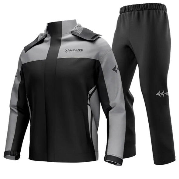 Waterproof Unisex Rain Suit – Stormex-Black/grey-M-The Livary