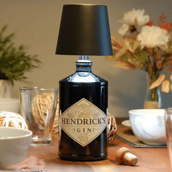 Trendy Bottle Lamp - GlowBottle-Black-The Livary