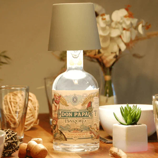 Trendy Bottle Lamp - GlowBottle-Black-The Livary