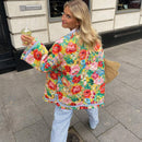 Stylish Spring Jacket - Celeste-Floral-S-The Livary
