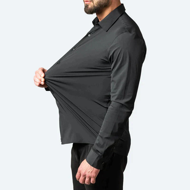 Comfortable Stretch Shirt - Lucas-White-S-The Livary