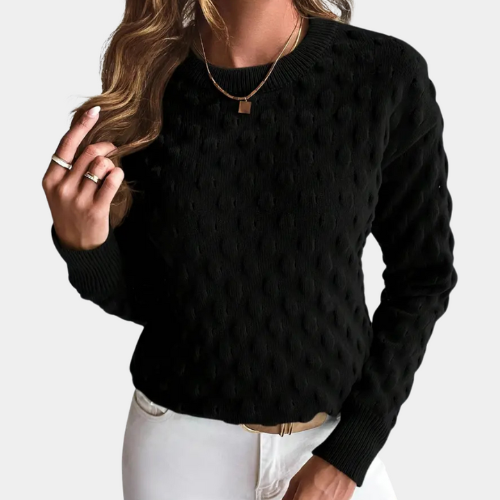 Stylish Cashmere Women's Sweater - Noa-Black-XS-The Livary