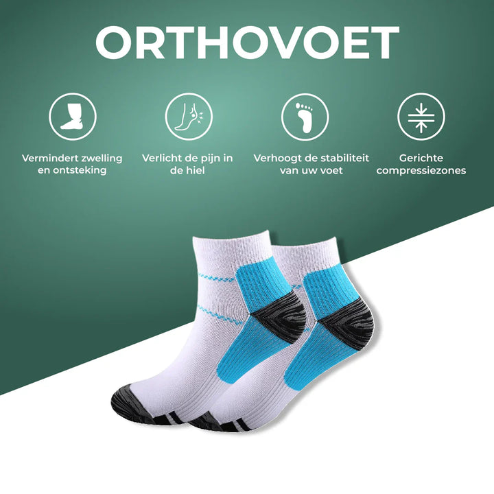 Compression socks - TheraSupport-2 pairs black + 2 pairs white-34-39-The Livary
