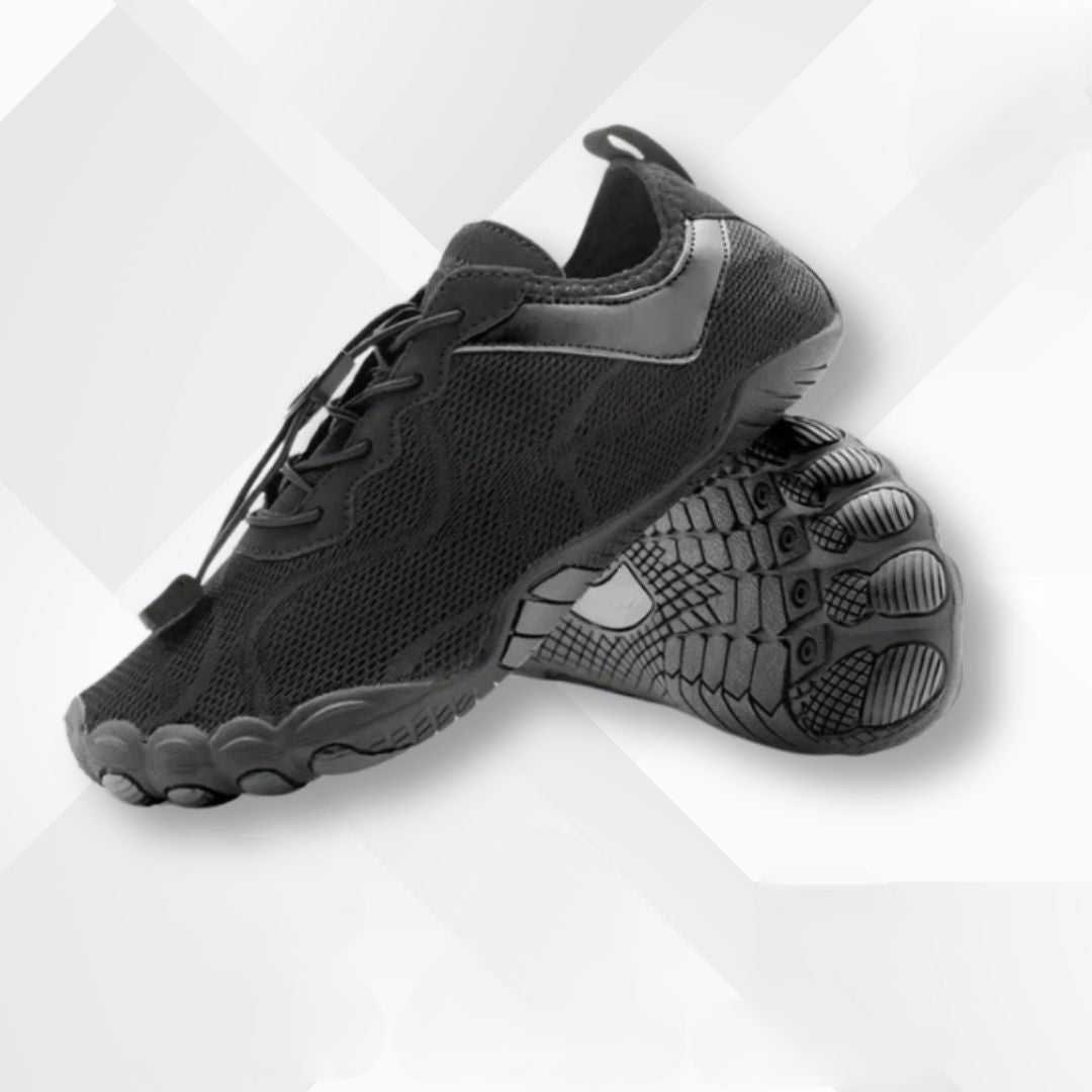 Waterproof orthopedic barefoot shoes – Nayla-Black-2.5-The Livary