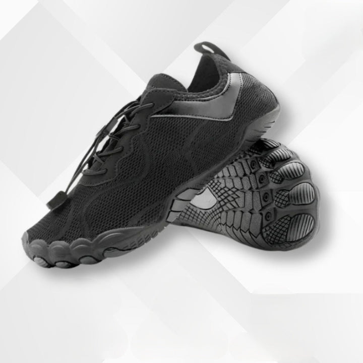 Waterproof orthopedic barefoot shoes – Nayla-Black-2.5-The Livary