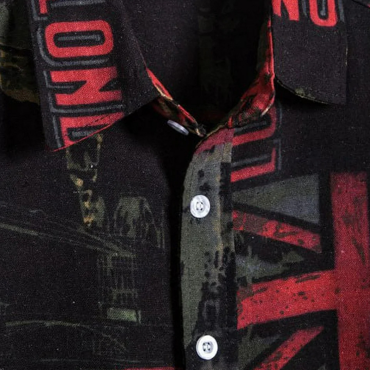 Casual Summer Shirt for Men - Dante-Black-S-The Livary