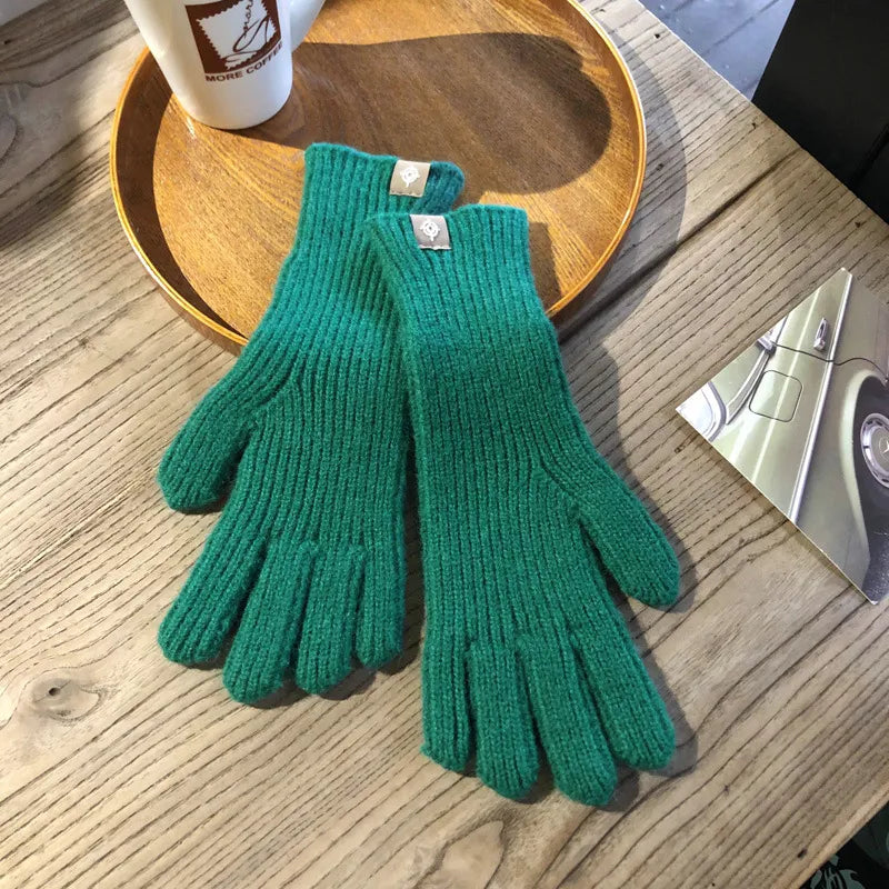 Comfortable Women's Gloves - Isolde-Green-The Livary