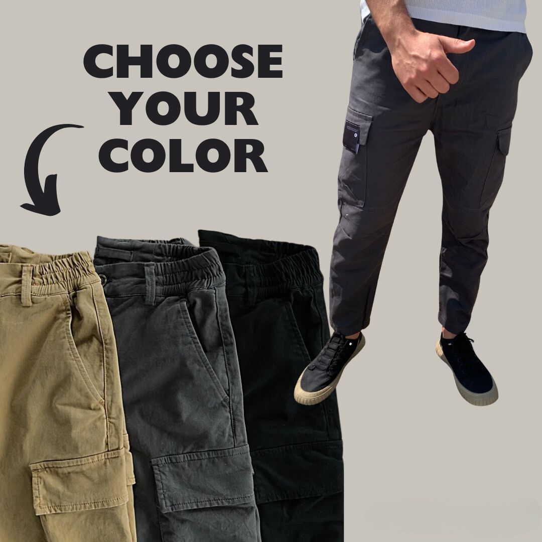 Men's Cargo Outdoor Trousers – Marco-Black-M-The Livary