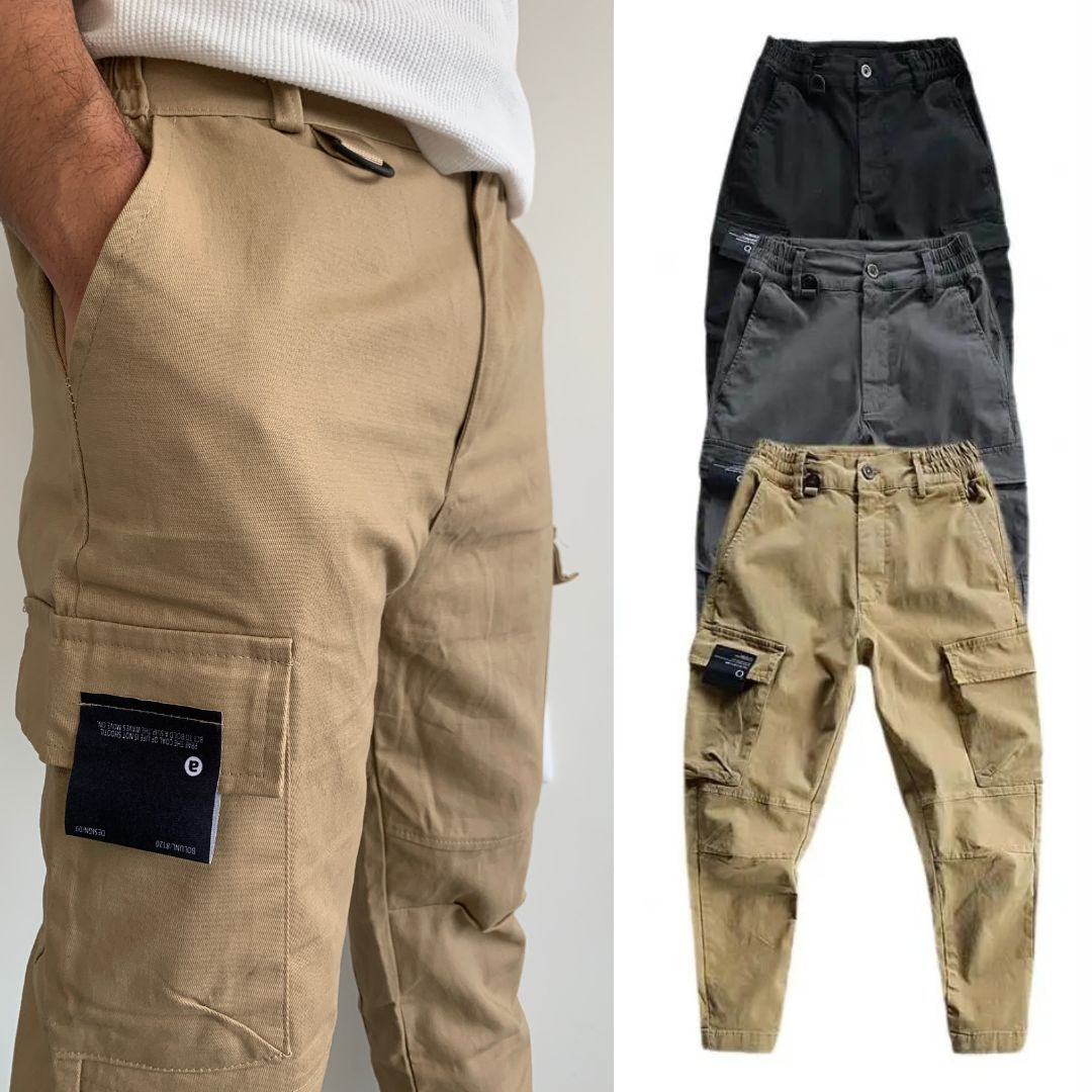 Men's Cargo Outdoor Trousers – Marco-Black-M-The Livary