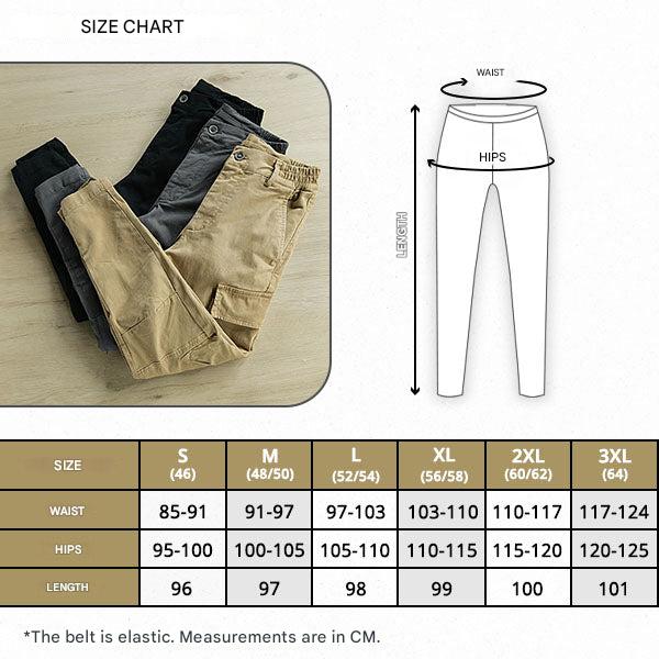 Men's Cargo Outdoor Trousers – Marco-Black-M-The Livary