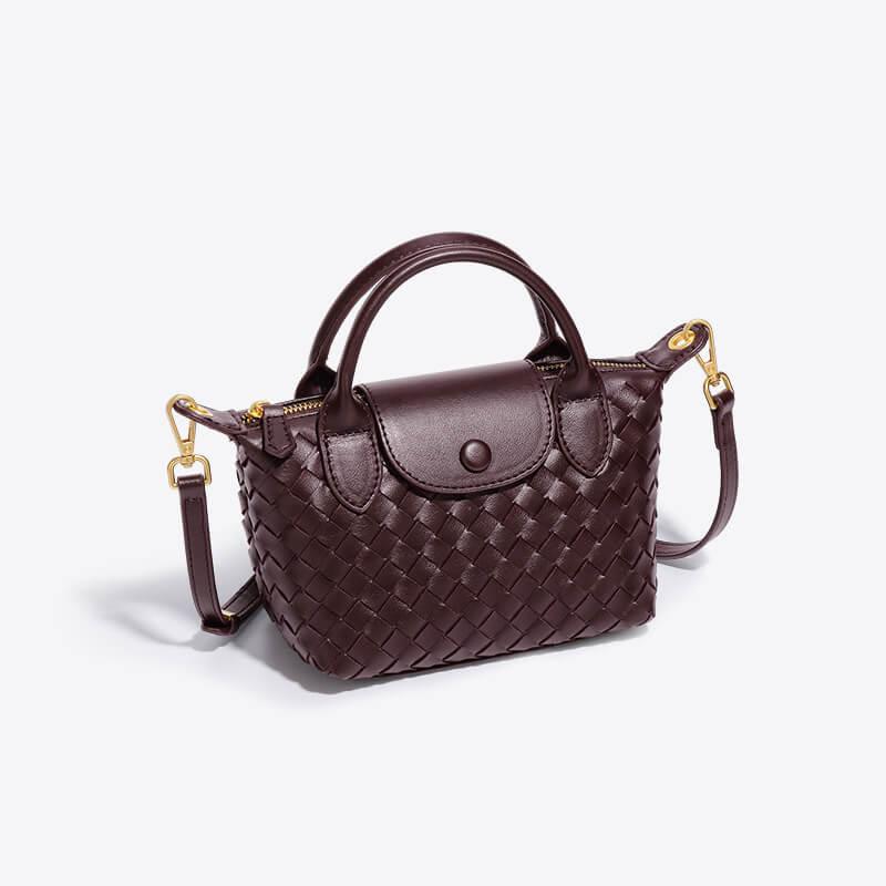 Braided Mini Bag - Elena-White-The Livary