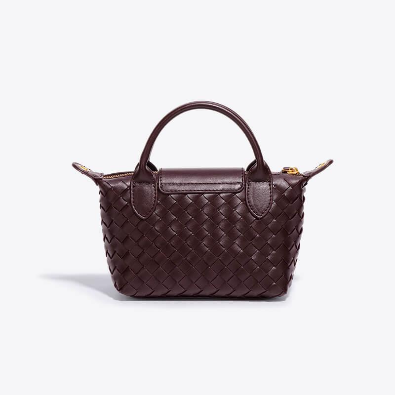 Braided Mini Bag - Elena-White-The Livary