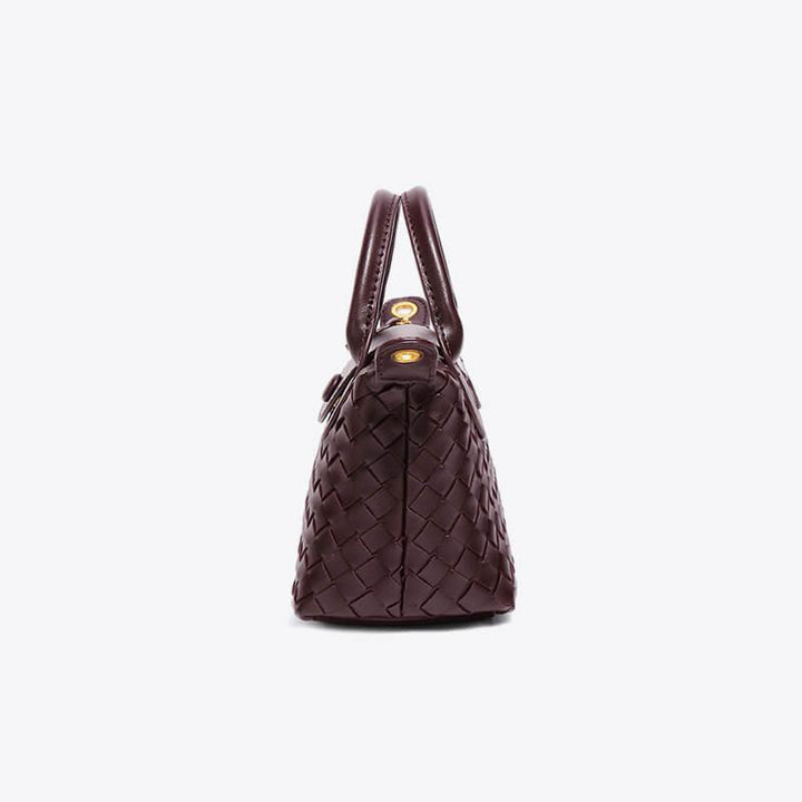 Braided Mini Bag - Elena-White-The Livary