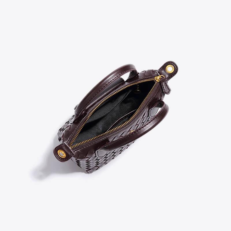 Braided Mini Bag - Elena-White-The Livary