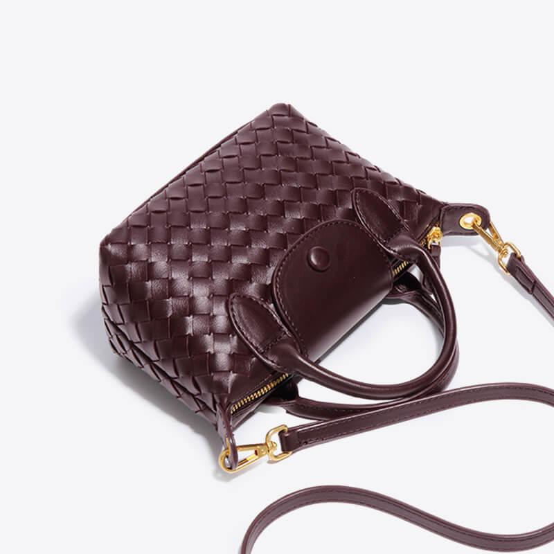 Braided Mini Bag - Elena-White-The Livary