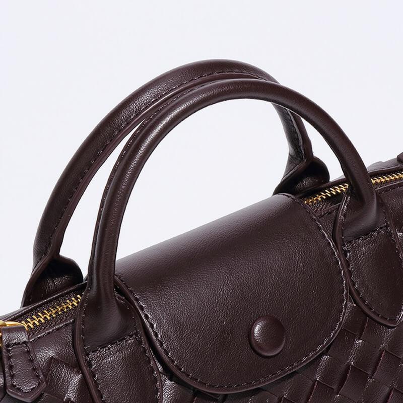 Braided Mini Bag - Elena-White-The Livary