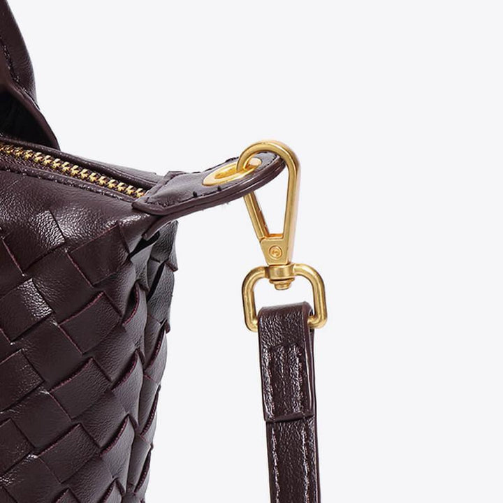Braided Mini Bag - Elena-White-The Livary