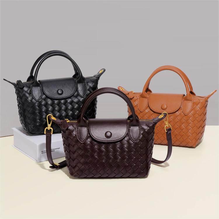 Braided Mini Bag - Elena-White-The Livary