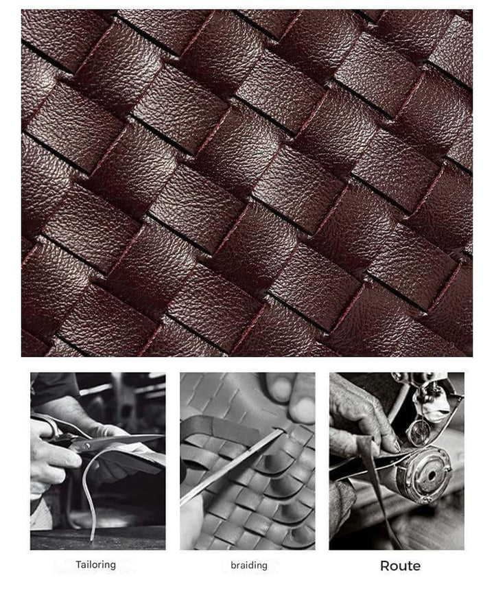 Braided Mini Bag - Elena-White-The Livary