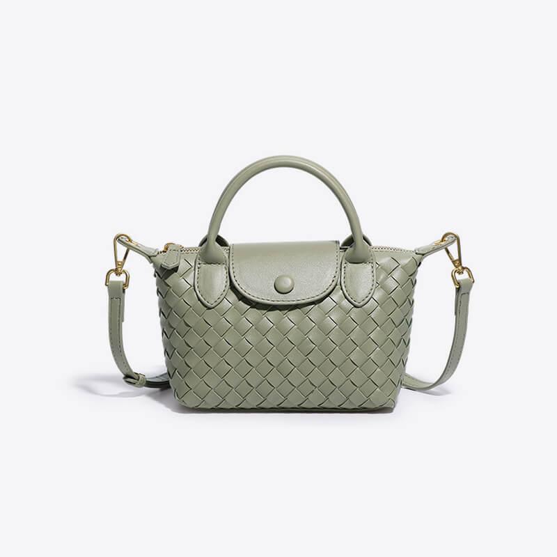Braided Mini Bag - Elena-Light green-The Livary