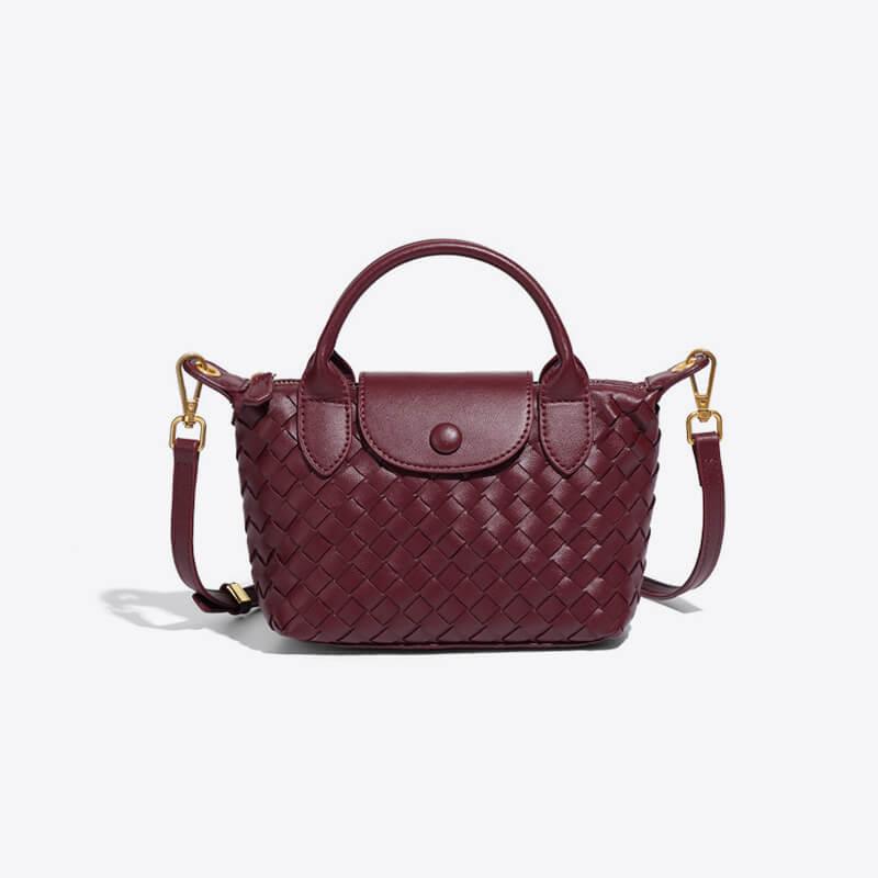 Braided Mini Bag - Elena-Purple-The Livary