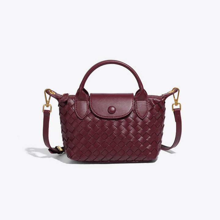 Braided Mini Bag - Elena-Purple-The Livary