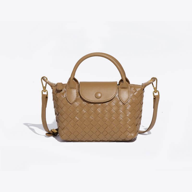 Braided Mini Bag - Elena-Beige-The Livary