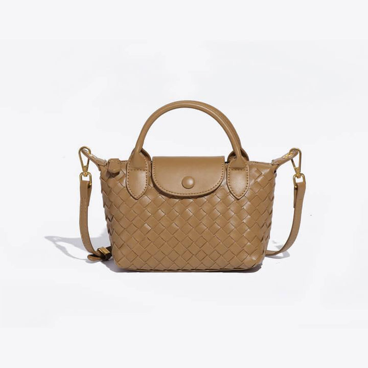 Braided Mini Bag - Elena-Beige-The Livary