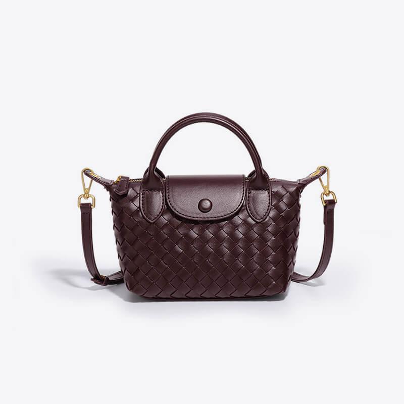 Braided Mini Bag - Elena-White-The Livary