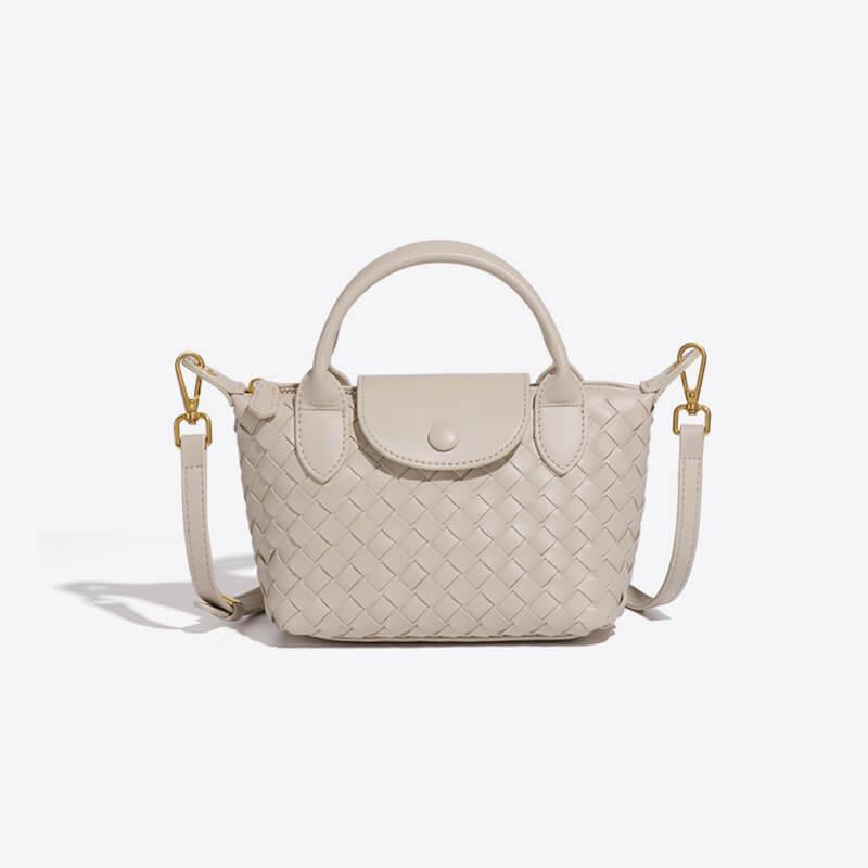 Braided Mini Bag - Elena-Ivory-The Livary